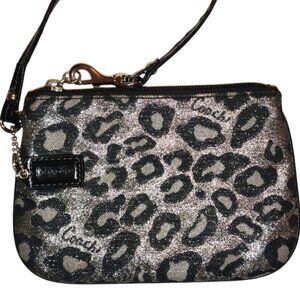 Coach Madison Ocelot Print Wristlet